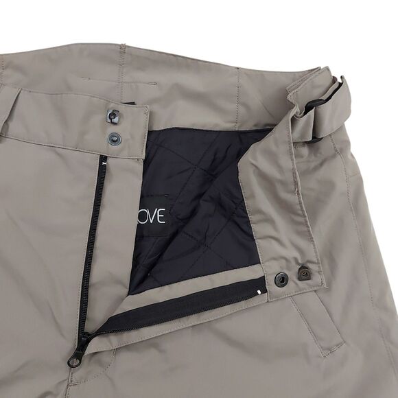 Body Glove Ski Snow Pants Mens Large Light Brown Insulated Ankle Zip Winter - Picture 4 of 13